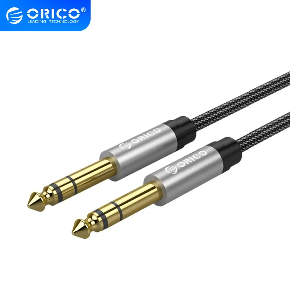 ORICO 6 5 мм профессиональный сценический аудио кабель папа плетеный стерео динамик