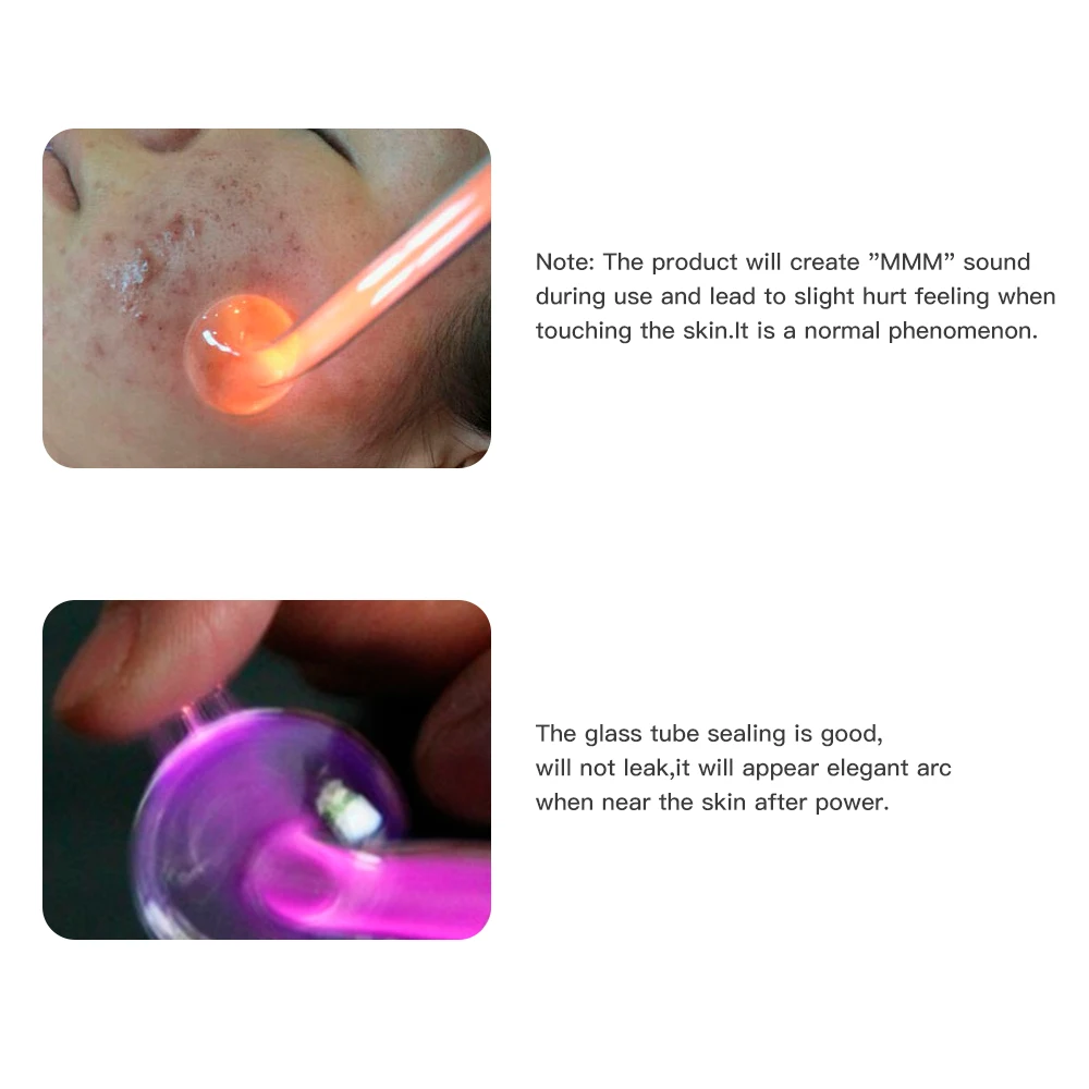 Высокочастотная машина для лица электрод стеклянная трубка палочка