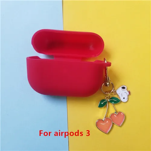 19 Милый силиконовый чехол с подвеской для Apple Airpods Pro Чехол Аксессуары для наушников Bluetooth защитный чехол - Цвет: 19