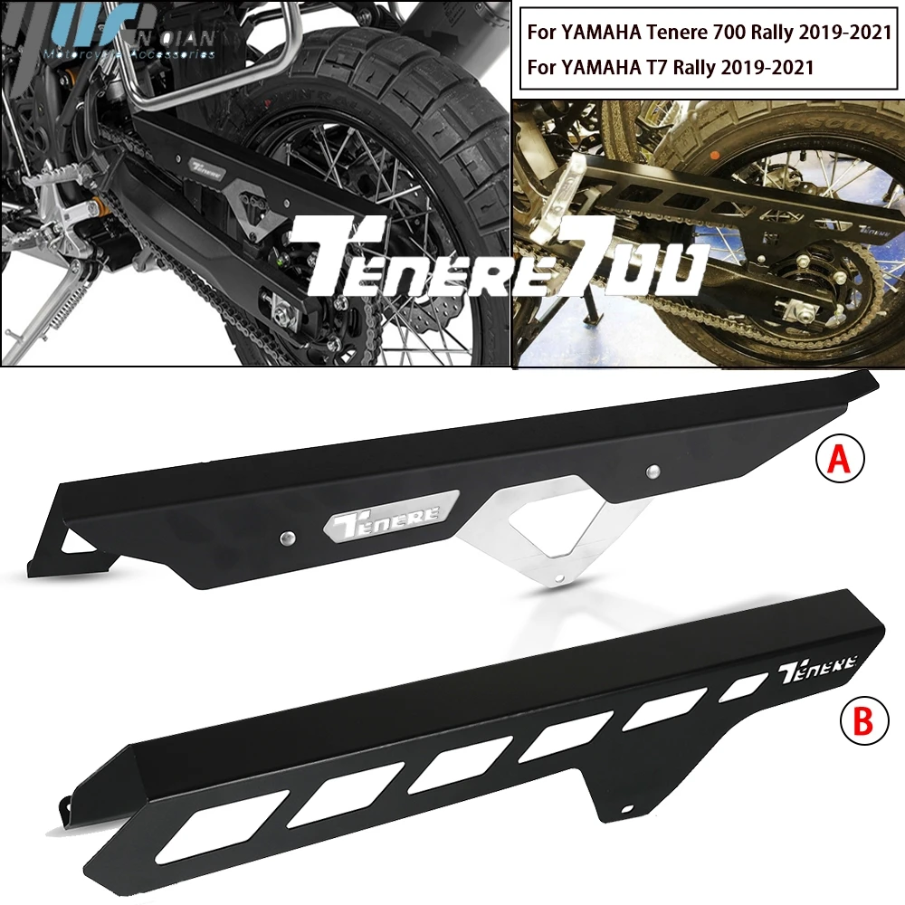 

T7 Motorcycle Aluminum High quality Sprocket Chain Guard Cover Protector For YAMAHA TENERE700 TENERE 700 T7 Rally 2019 2020 2021
