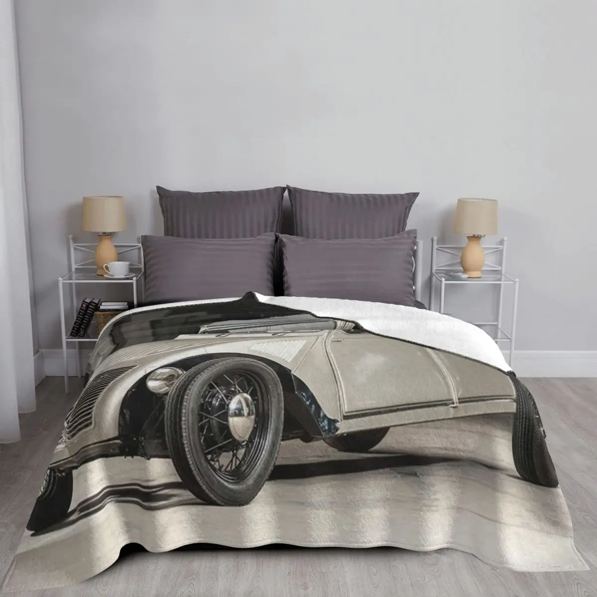 

Citroen 2Cv Blanket Bedspread Bed Plaid Sofa Bed Sofa Cover Bedspread 220X240