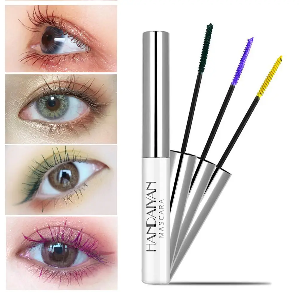 12 цветов тушь для ресниц цветное волокно Тушь Очаровательная долговечная
