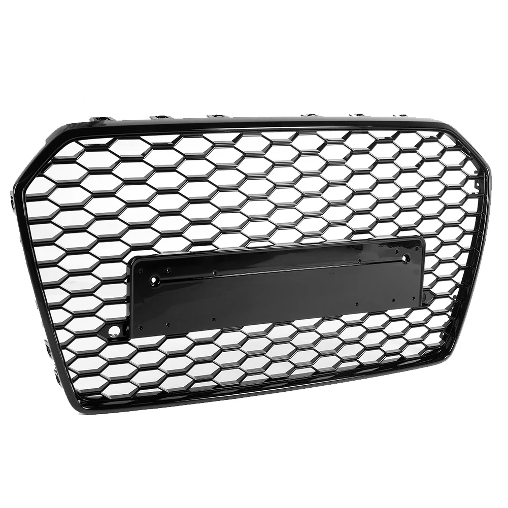Передний Впускной гриль шестигранная сетчатая решетка полностью черная