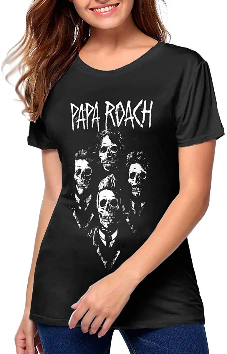 Женские топы с коротким рукавом и 3D-принтом Papa Roach женская летняя повседневная