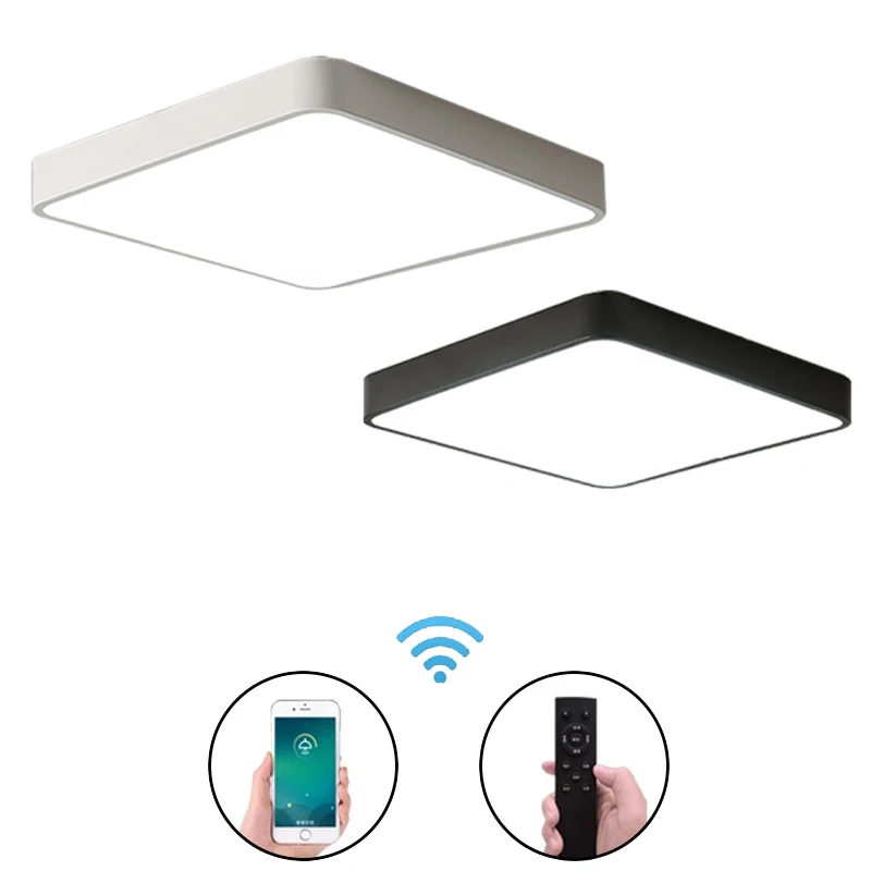 Современный ультратонкий квадратный светодиодный потолочный светильник 5 см