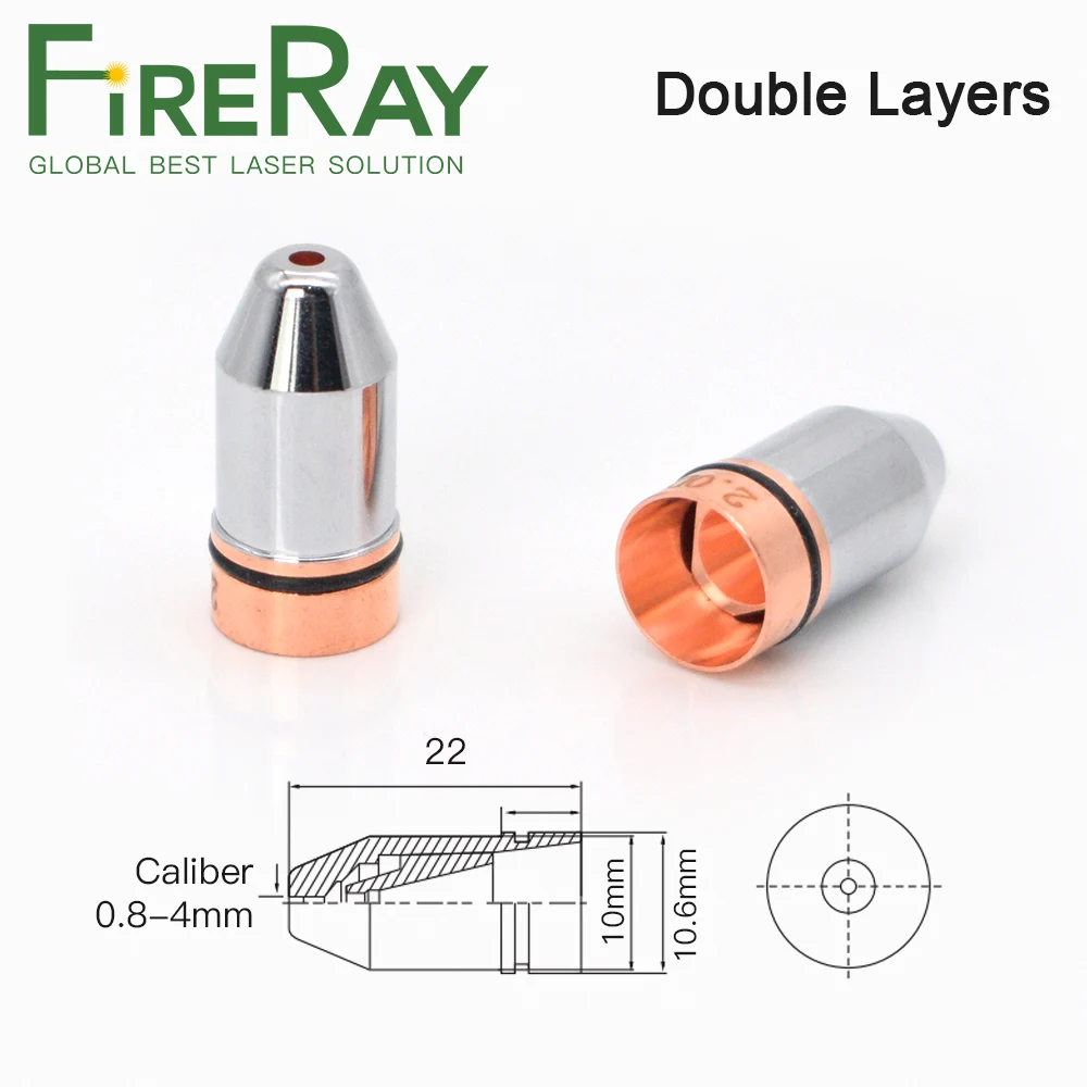 Однослойная Лазерная насадка FireRay Bullet Калибр 0 8-4 для волоконно-лазерной резки |