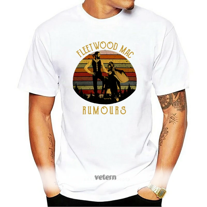

Stevie Nicks Fleetwood Rumours T-Shirt Vintage Black Cotton