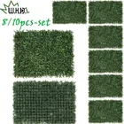 810 шт. 60*40 см искусственные панели из бокса Топиарии живой изгороди, защитный экран для УФ-изгороди для наружного и внутреннего сада F