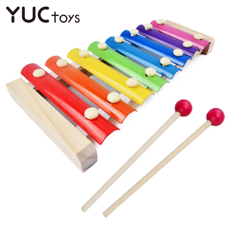 

Music Instrument Toy Baby Wooden Xylophone 2020 New Kids Educational Toys With 2 Mallets Musical Funny Toys For Boys Girls Gifts