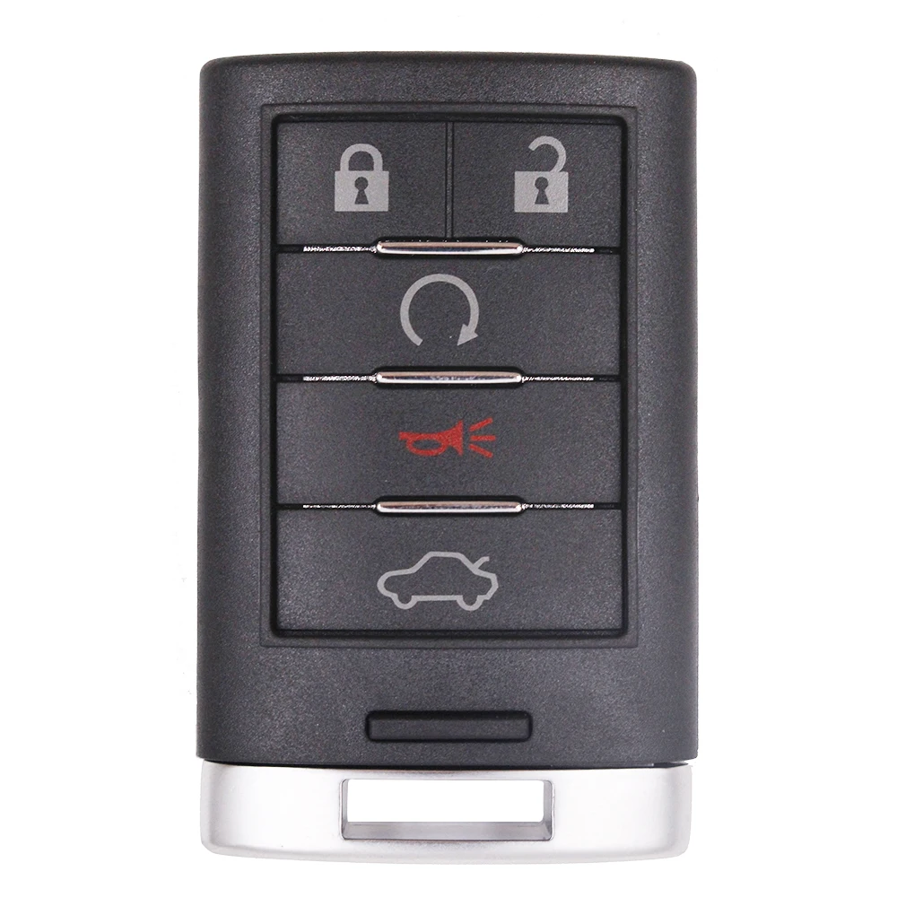 

Keyecu for Cadillac CTS STS 2008 2009 2010 2011 2012 2013 2014 2015 M3N5WY7777A Remote Car Key Shell Case Cover 5 Buttons