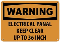 electrical panel keep clear up to 36 inches label vinyl decal sticker kit osha safety label compliance signs 8