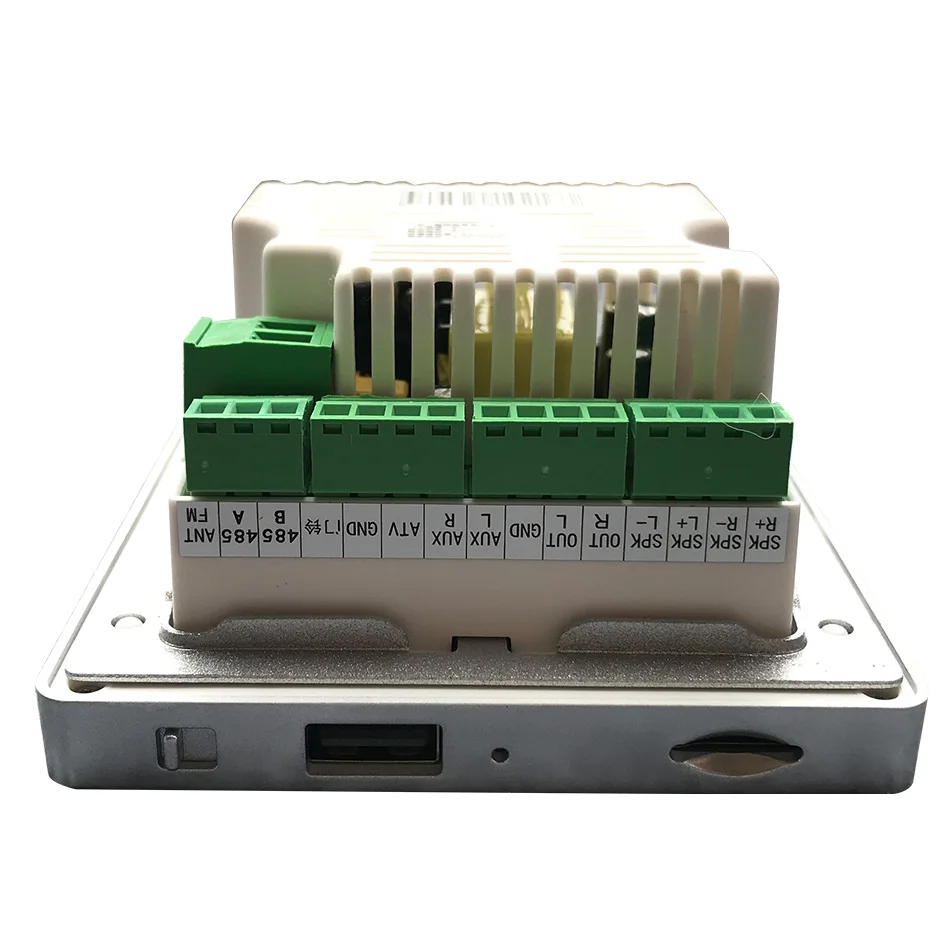 Настенный мини усилитель звука с Bluetooth FM радио Hi Fi стерео Домашнее аудио 25 Вт