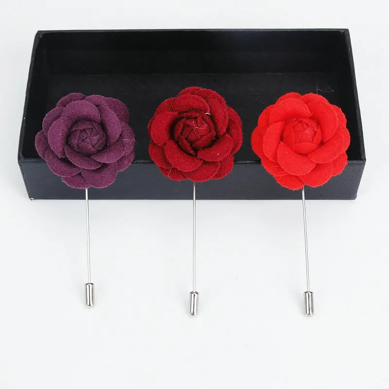 Мужские Броши ручной работы Цветочная булавка на лацкан для мужчин Suita длинная