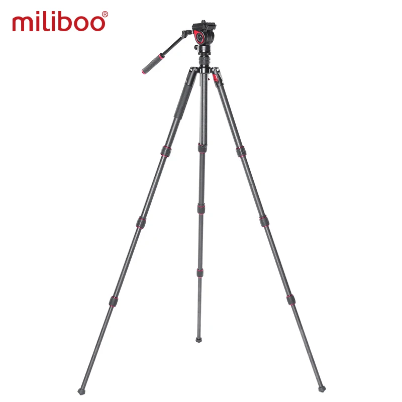 Miliboo MUFA Профессиональный алюминиевый Портативный штатив для видеокамеры с гидравлической головкой