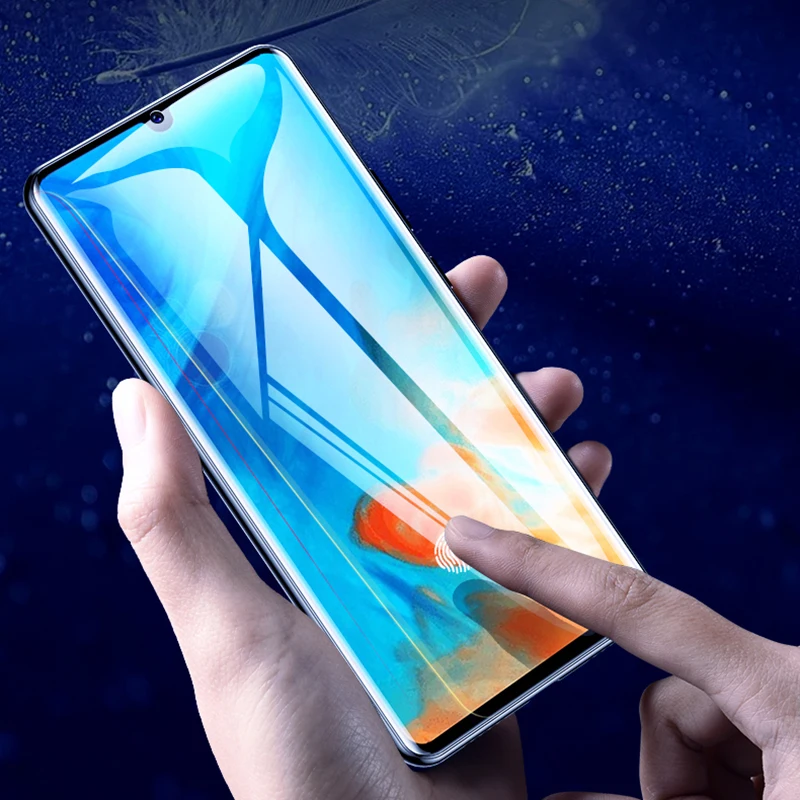 

UV Liquid Glue Tempered Glass for Huawei P30 P20 Pro Screen Protector P30 Lite UV Glass Film For Huawei P20 Mate 30 20 Pro Lite