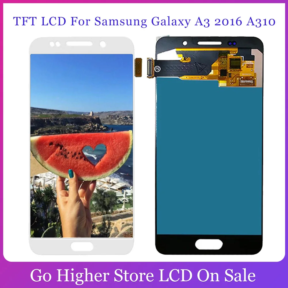 OLED для Samsung Galaxy A3 2016 ЖК-дисплей + сенсорный экран дигитайзер сборки A310 SM-A310F A310M A310Y |