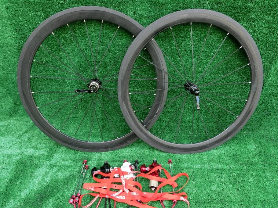 50 мм Углеродные трубчатые карбоновые колеса для велосипеда включают