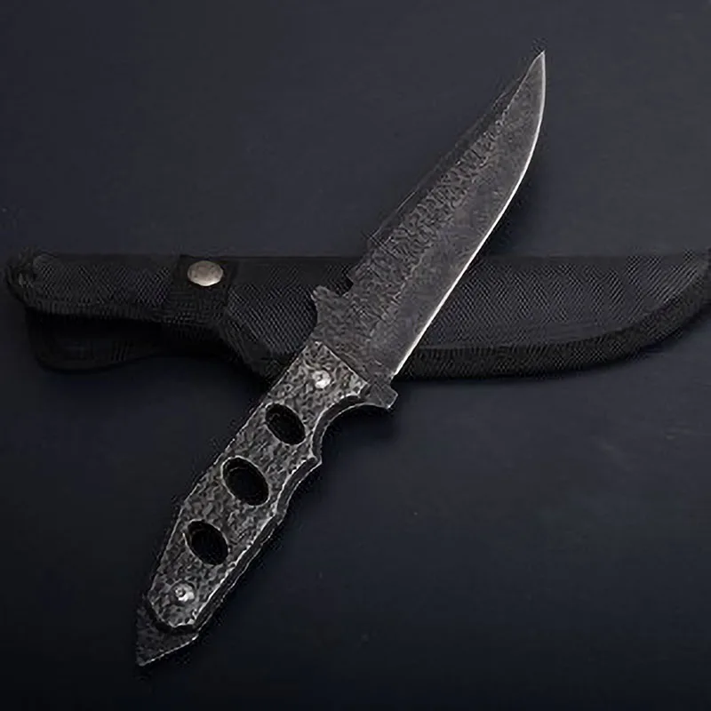 ToughKeng полный камень мыть 5CR15MOV нержавеющая сталь фиксированным лезвием нож