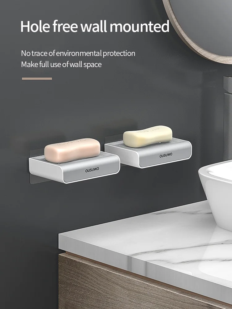 Мыльница присоска настенная креативная сливная стойка для дома столешница