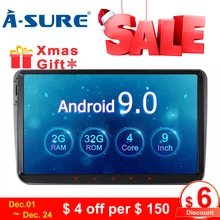 A-Sure 2 Din Android 9,0 Автомагнитола gps Navi для Volkswagen VW Passat b6 Tiguan Polo Golf 5 6 Caddy Transporter T5 Touran Skoda A-Sure 2 Din Android 9,0 Автомагнитола gps Navi для Volkswagen VW Passat b6 Tiguan Polo Golf 5 6 Caddy Transporter T5 Touran Skoda