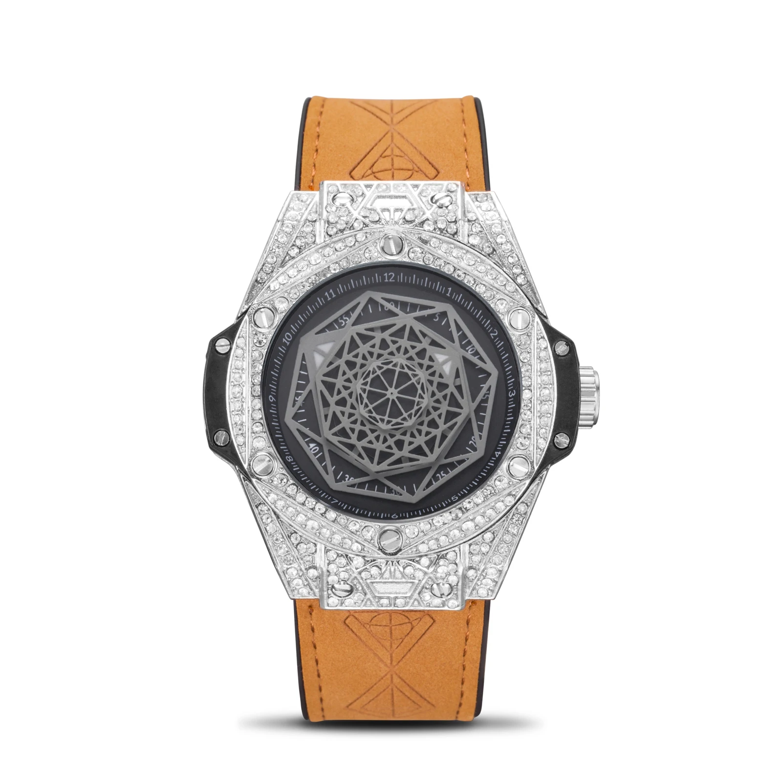 SB003 Швейцарская Алмазная резка Япония Miyota кварц rolexable круг модный тренд мужские часы светящиеся водонепроницаемые Relojes Hombre - Цвет: SB003