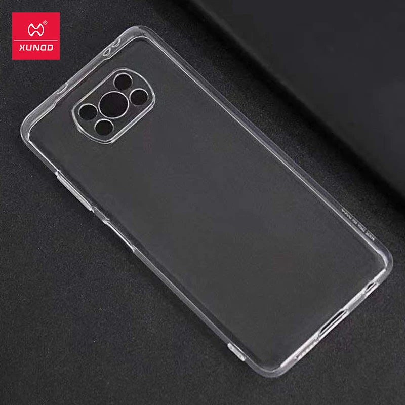 Прозрачный чехол для Xiaomi POCO X3 Xundd прозрачный Pocophone Poco NFC мягкий из ТПУ подходящий