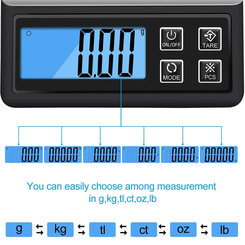 Профессиональные цифровые кухонные весы карманные электронные мини с ЖК
