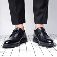 genuine leather formal shoes for men wedding office leather shoes men formal business elegant new black dress men party shoes