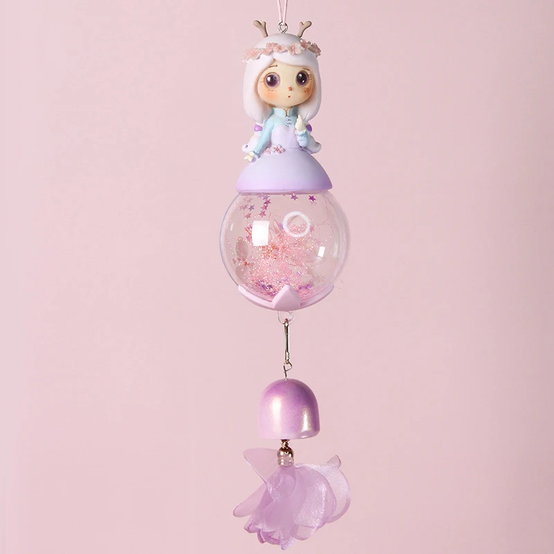 

Cute Flower Elves Wind Chime Kids Baby Room Home Door Decoration Bell Pendant Birthday Gift Fairy Girl Resin Wind Bell
