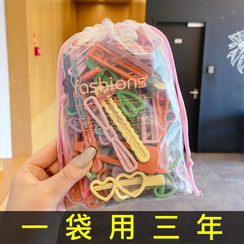 

Простой зажим для волос в стиле интернет-знаменитостей 2021 Новинка боковой зажим 2020 заколка для волос челка заколка для волос со сломанными ...