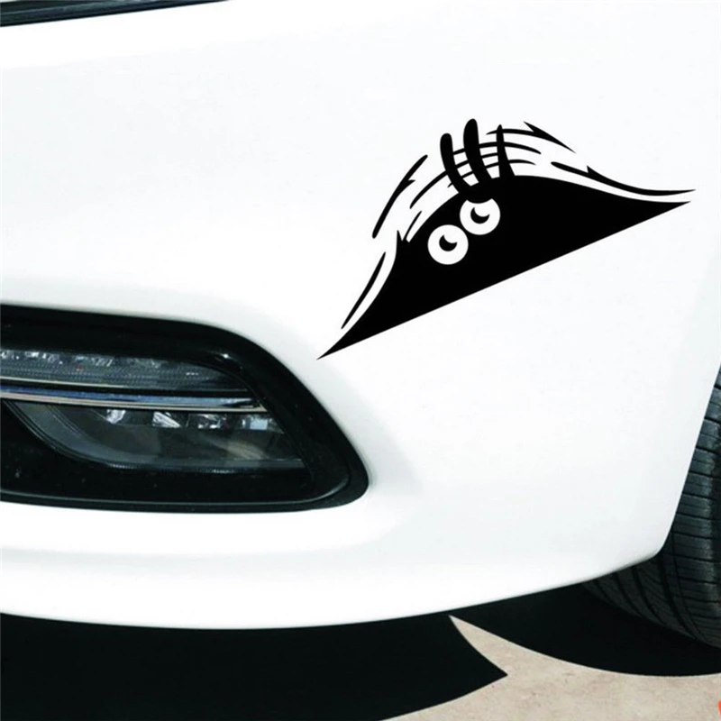 

Car Stickers and Decals Car Decal Funny Creative 3D Big Eyes Black Sticker Cool Car Stickers Car Accessories