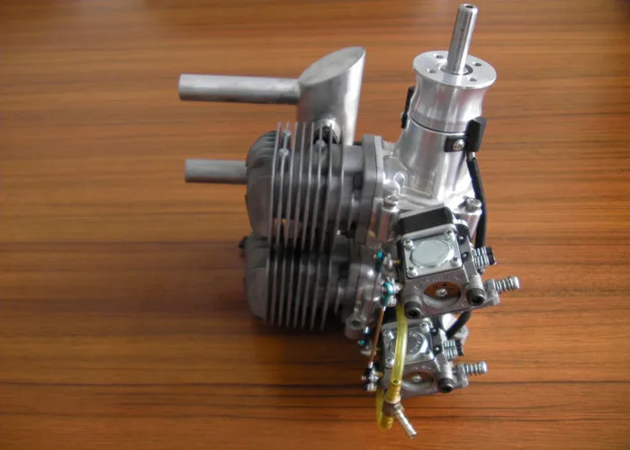 DLA64i2 64cc CNC линейный двухцилиндровый газовый двигатель для радиоуправляемый самолет вертолет