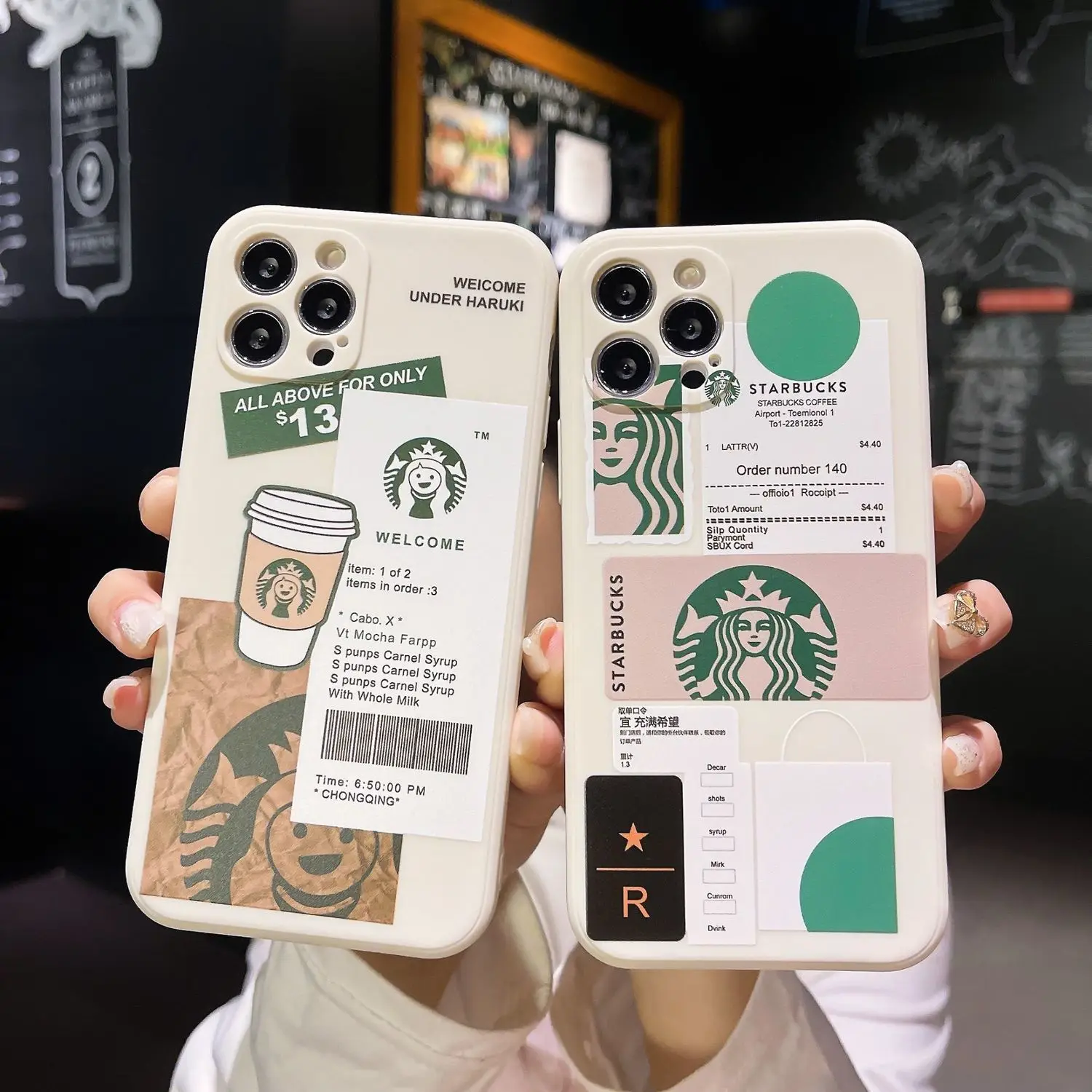 

Starbucks case for iphone1311 12 13 Pro Max Mini XS XR x 6S 7 8 plus Mobile phone case protective sleeve