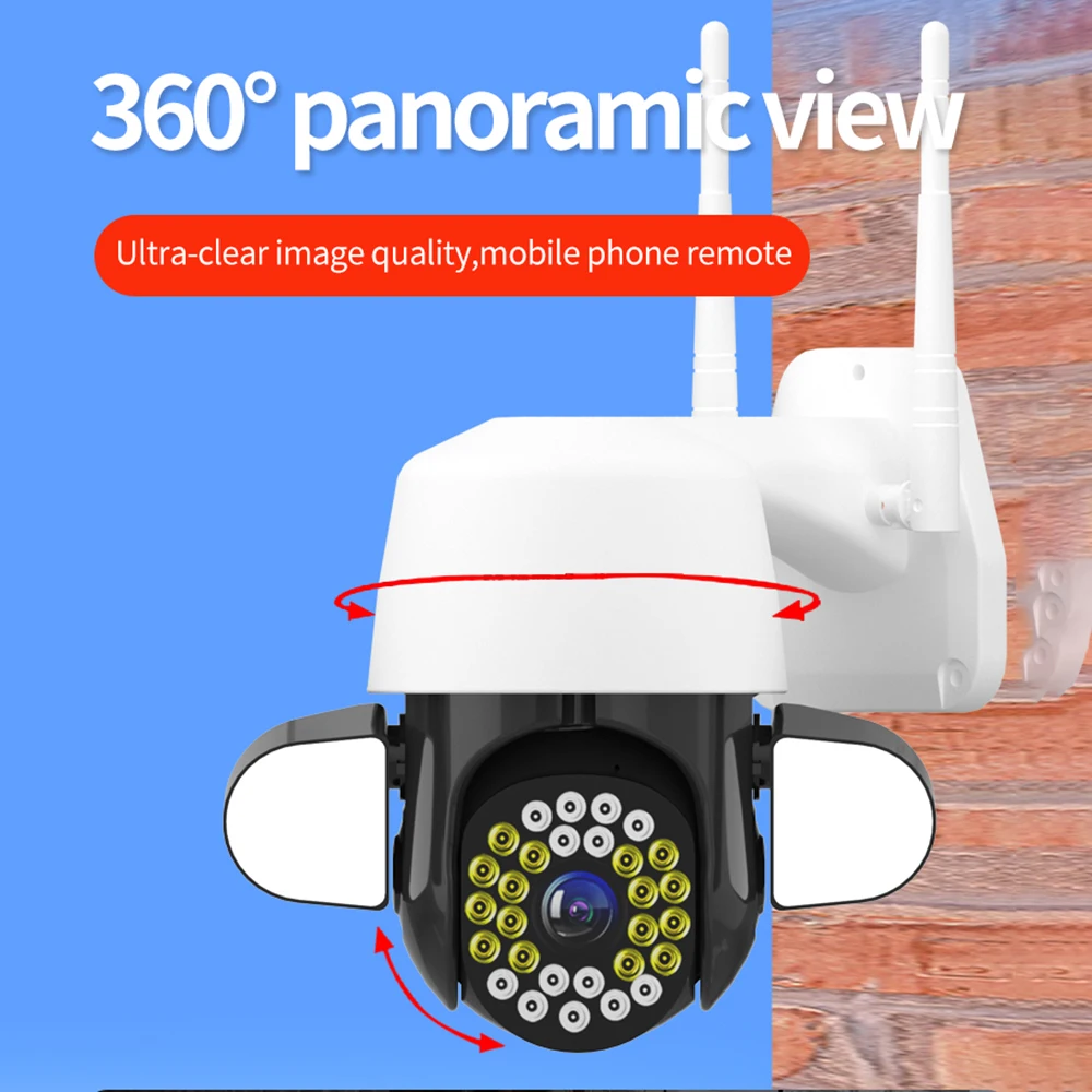 

Waterproof Outdoor Dome Camera Wireless High-Definition Network Wifi Security CCTV Camera HD 2 Million Pixel CMOS Sensor