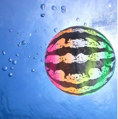 Шарик для арбуза подводный шар наполненный водой надувной пляжный мяч подводная