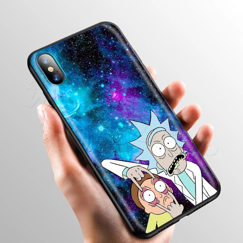 Чехол Webbedepp Ricky Morty Art для Apple iPhone 11 Pro XS Max XR X 8 7 6 6S Plus 5 5S SE