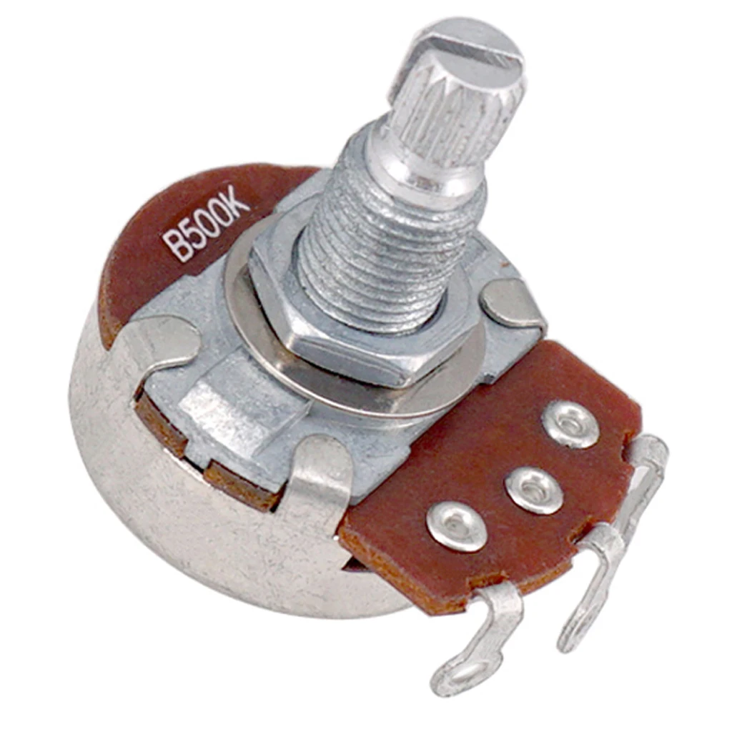 

Потенциометр для гитары Audio POTS A500K B500K OHM Замена тона громкости для