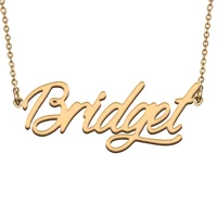 bridget custom name necklace customized pendant choker personalized jewelry gift for women girls friend christmas present