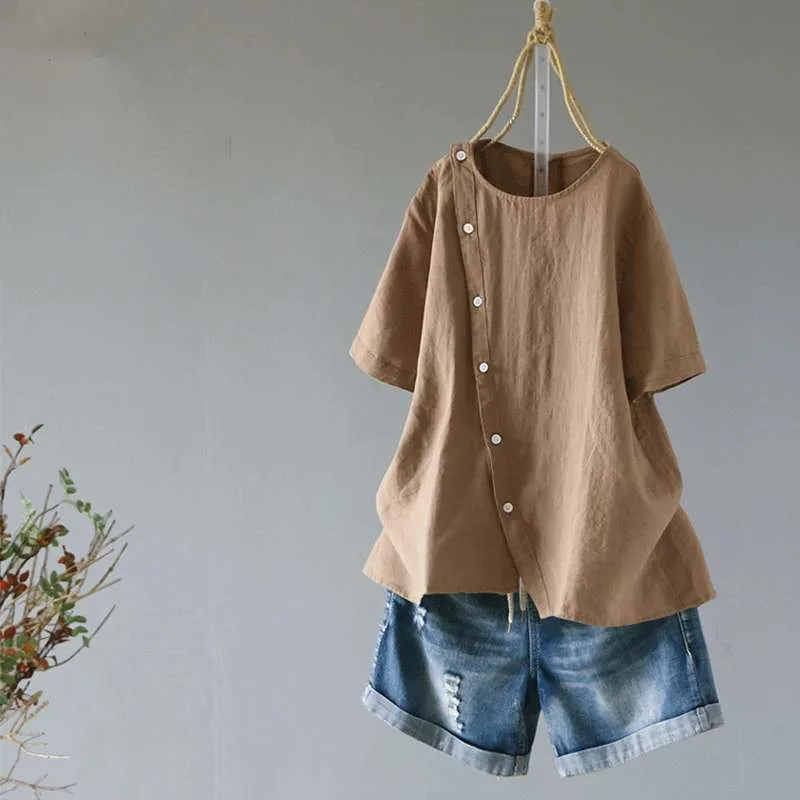 Женские блузки весна-лето 2020 повседневные рубашки с коротким рукавом и