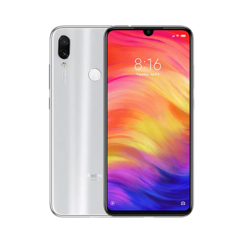 Moonlight White Смартфон Xiaomi Redmi Note 7 с глобальной версией, 4 ГБ, 64 ГБ, Восьмиядерный процессор Snapdragon 660, 4000 мАч, 6,3 дюйма, 48 МП, двойная камера, мобильный телефон - Цвет: Moonlight White