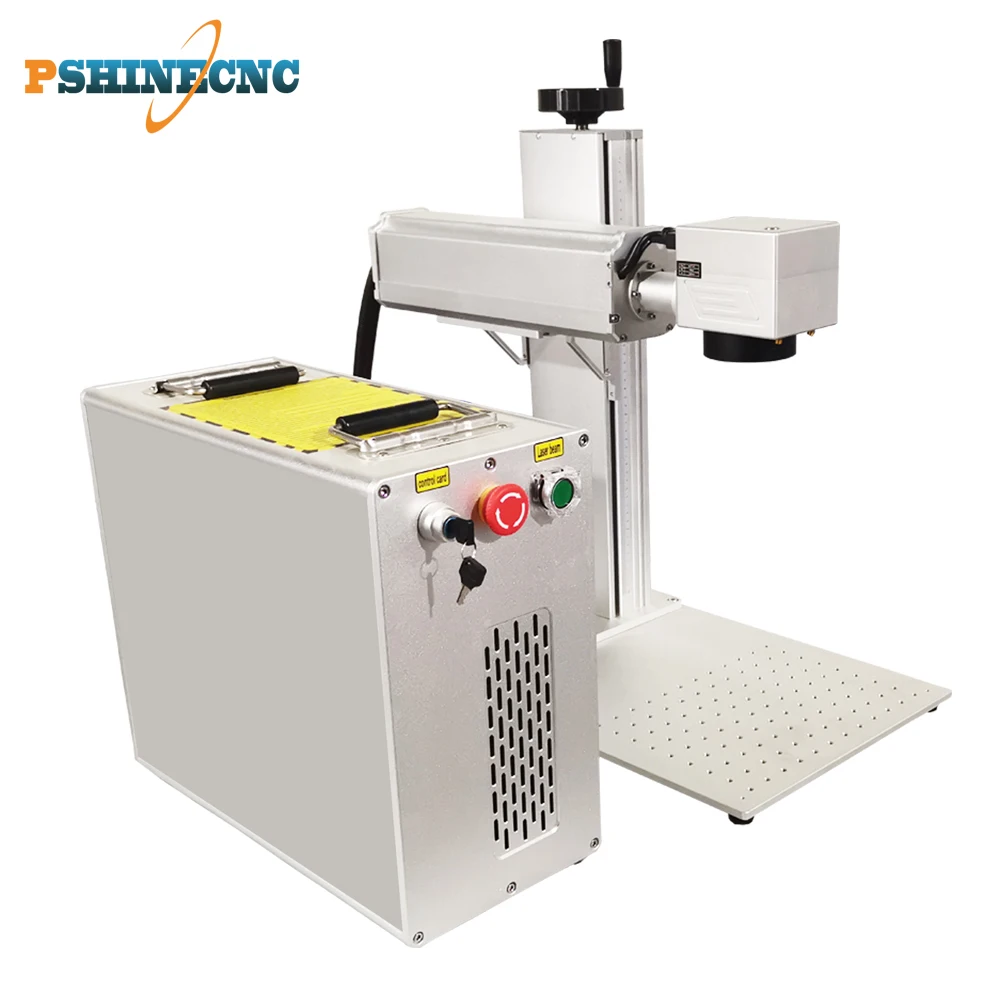 2020 Trends Raycus Laser 10w enclosed fiber laser cnc metal Pshinecnc |