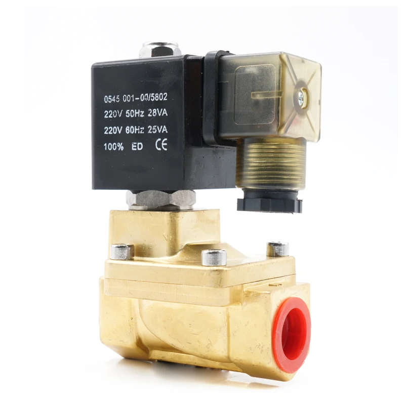 Электромагнитный клапан управления пилотом латунный нормально закрытый водяной