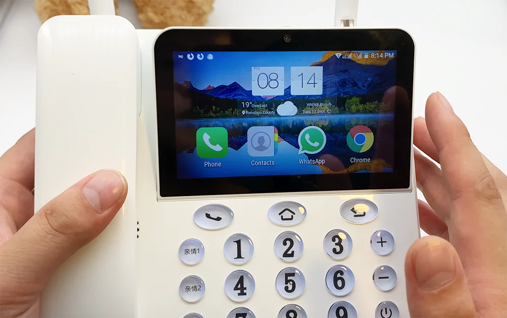 Смарт 4G беспроводной большой экран телефон Android 6,0 Kaer Межнациональный язык и приложения дистанционное управление смартфон