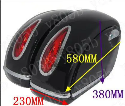 Универсальные жесткие сумки-седла боковая коробка для Yamaha VStar 400 650 1100 1300 Virago Xv 250 535