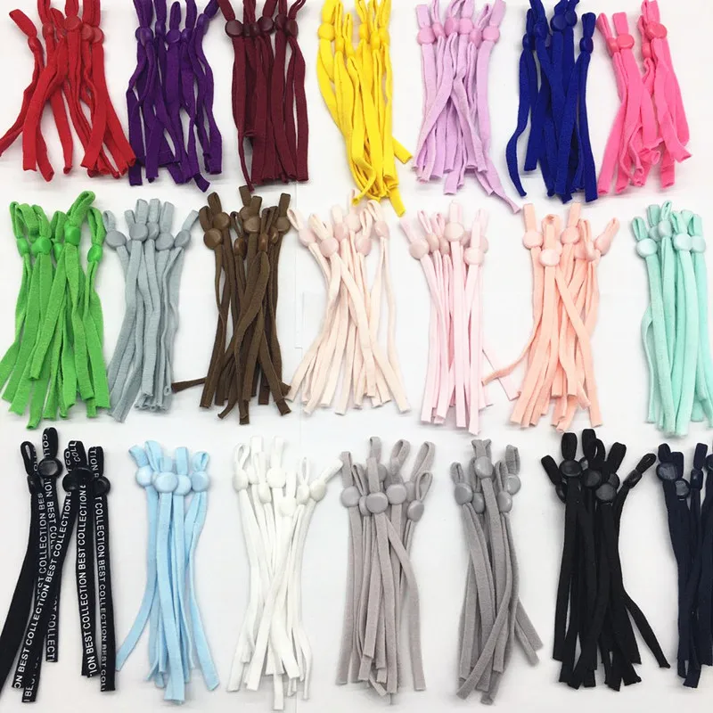 1000 шт. Регулируемый эластичный ремешок с пряжкой шнур растягивающаяся веревка