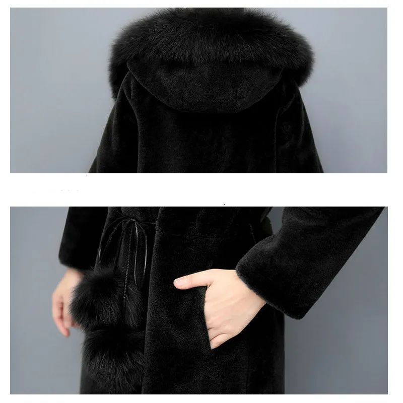 По сравнению с Размеры d зимний теплый капюшоном Большие размеры длинное