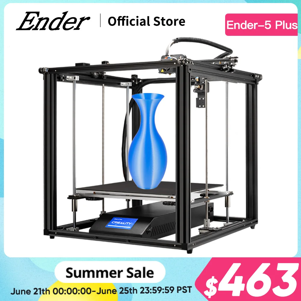 Ender 5 плюс 3D принтер большой размер печати автоматическое выравнивание двойной z