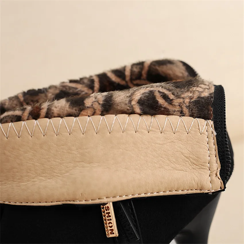 

Winter Spring Autumn High Heel Ankle Boots Women Short Boots Woman Martin Shoes Botas Muje Small Big Size 30 - 46