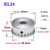 1pcs xl24 teeth synchronous wheel timing belt pulley width 11mm d bore