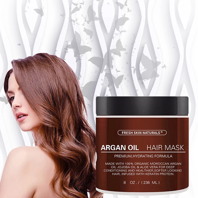 Маска для волос с аргановым маслом сделанная из 100% органического марокканского
